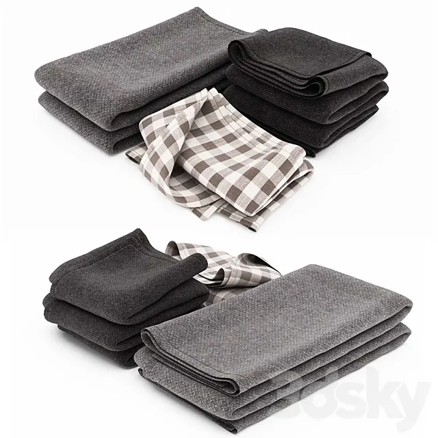 Blanket Collection 03 3DModel Blanket Collection 03 3DModel