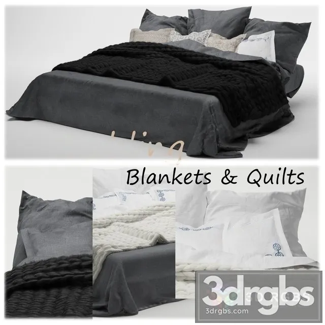 Blanket  Wrap Bed 3D Model Download