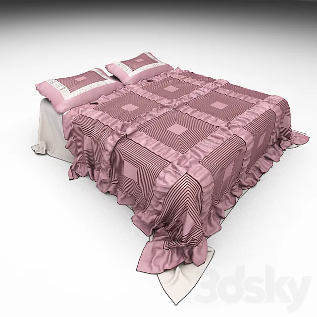 Blankets and pillows 3DModel