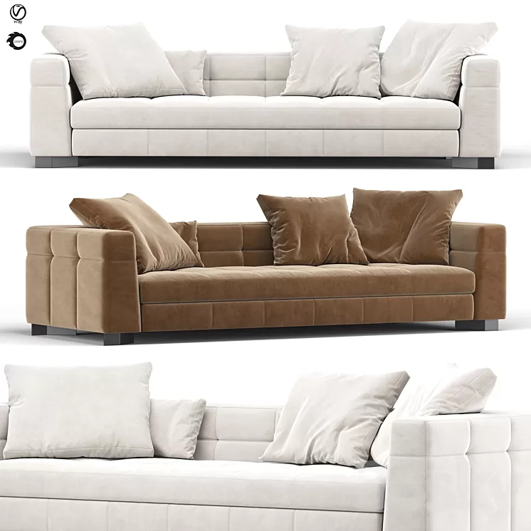 Blazer sofa 3D Model Free Download
