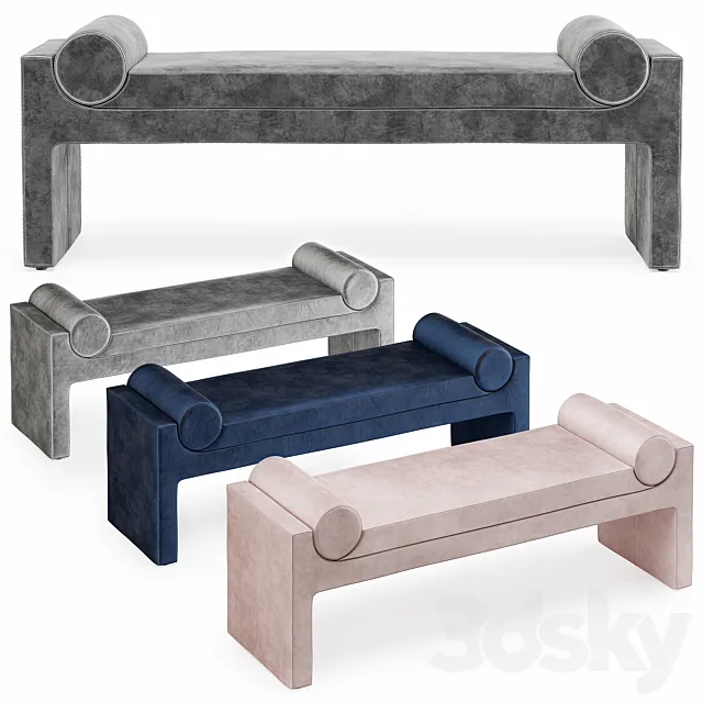 Blecker ottoman 3DModel Blecker ottoman 3DModel