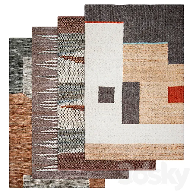 Bleecker Area Rug 3D Model Bleecker Area Rug 3D Model