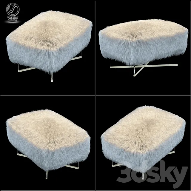 Bleeker ottoman 3DModel Bleeker ottoman 3DModel