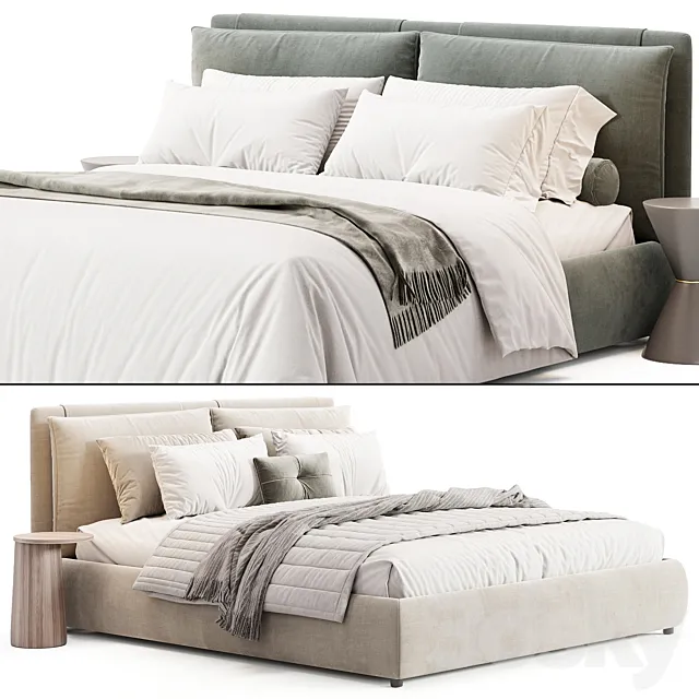 BLEND Bed by Diotti 3D Model BLEND Bed by Diotti 3D Model