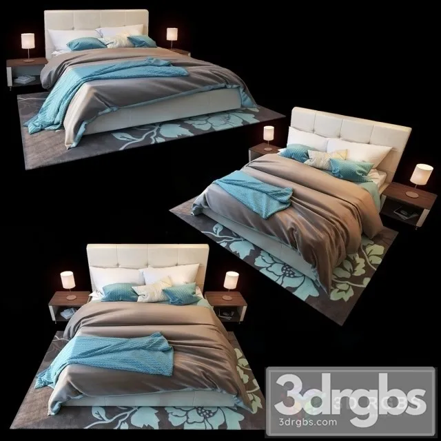 Blest Michelle Bed 3D Model Download
