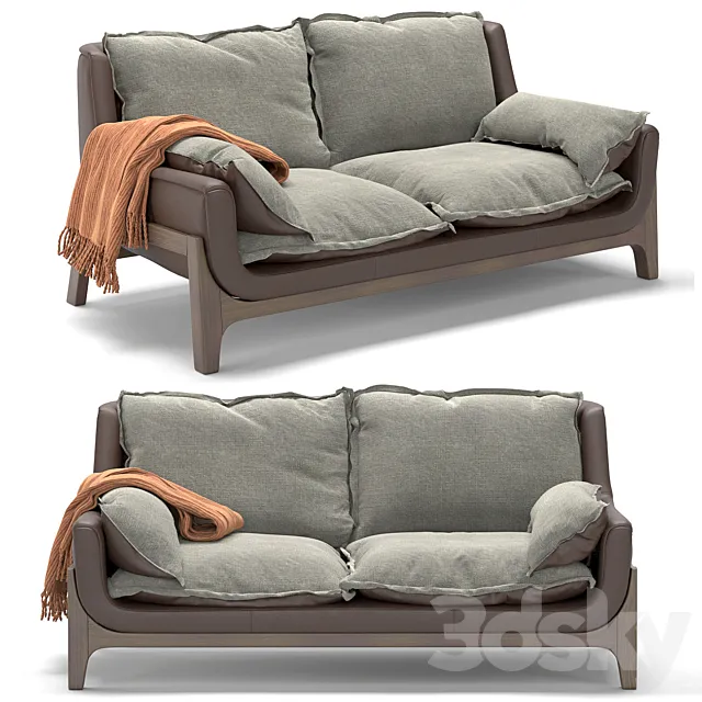 BLEU NATURE Woodnest Sofa 3D Model