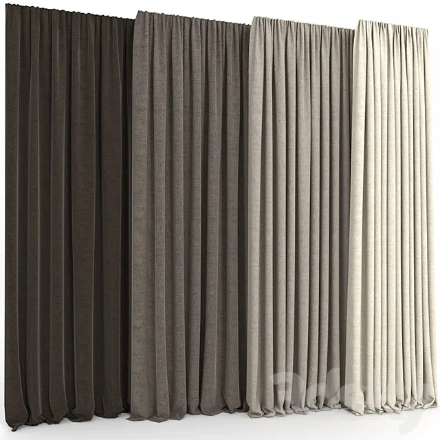 Blind 4 positions 3DModel