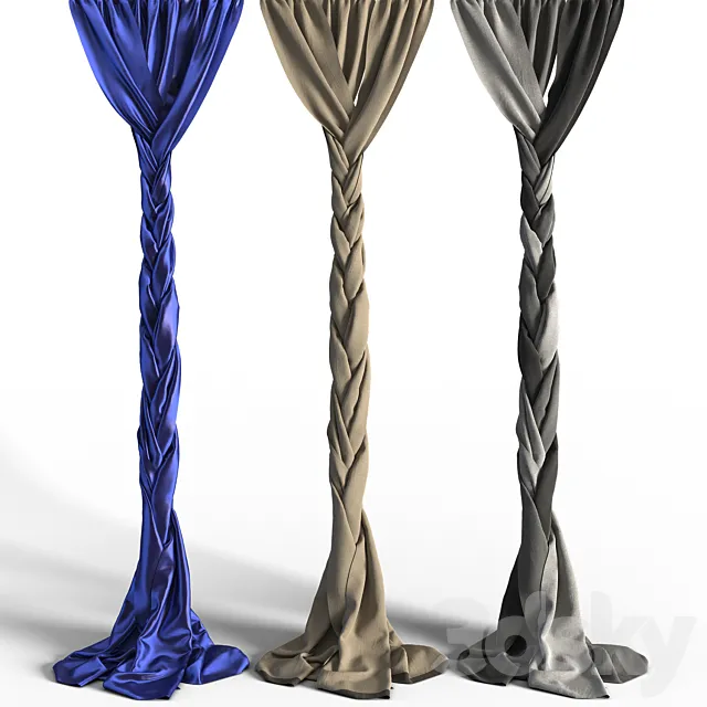 Blind braided in spike 3D Model