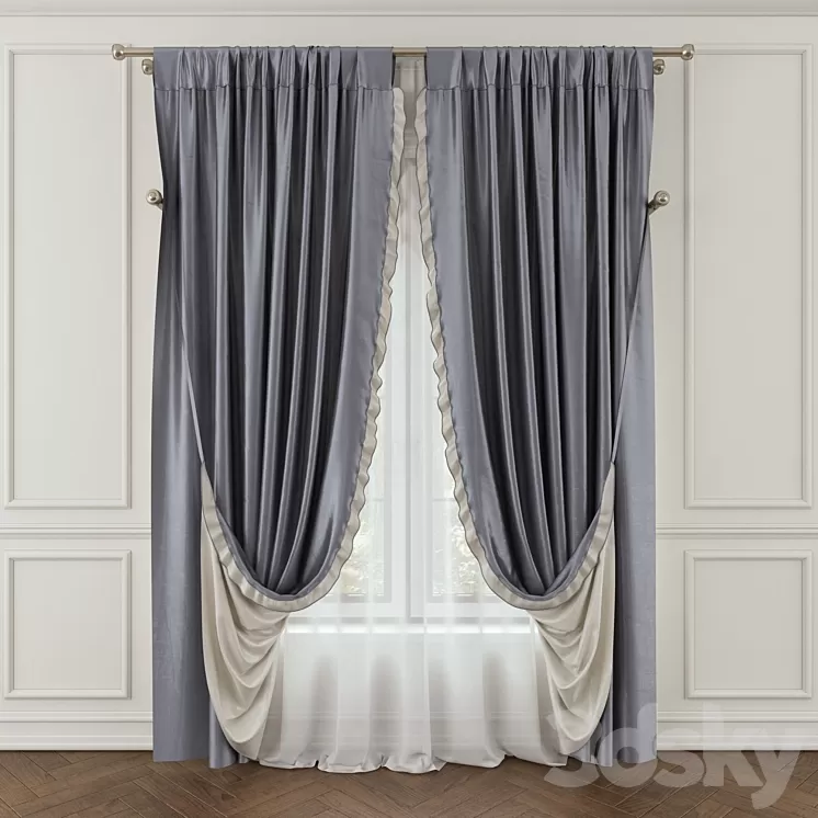 Blind with garter 3D Model