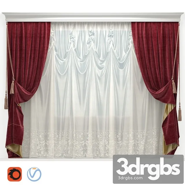 Blinded Velvet With Brushes 2 3D Model Download