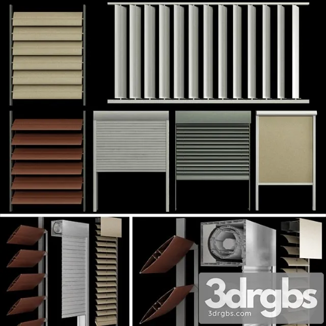 Blinds And Shutters For Windows And Doors 3D Model Download
