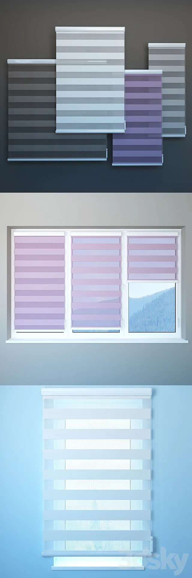 Blinds “Day and Night” 3DModel