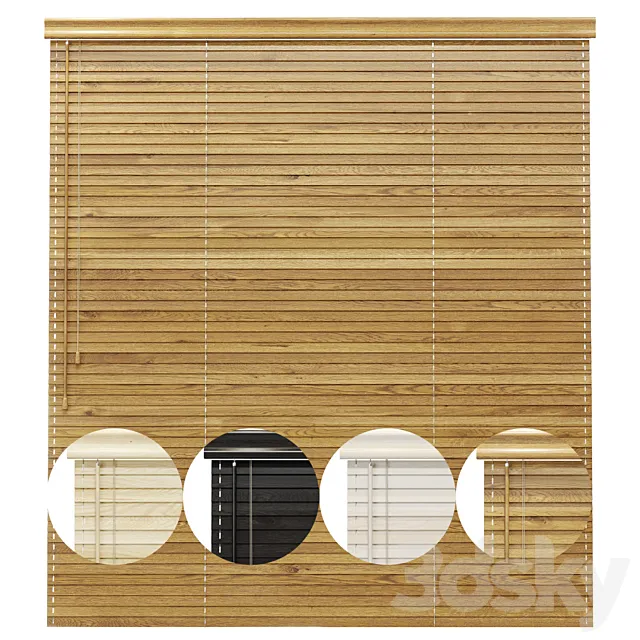 Blinds Wooden 3D Model Blinds Wooden 3D Model