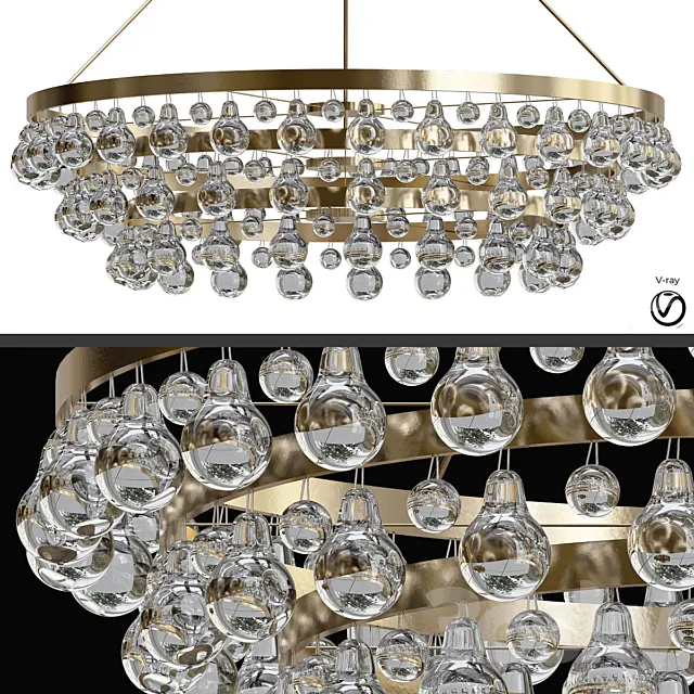 Bling Large Chandelier by Robert Abbey 3D Model