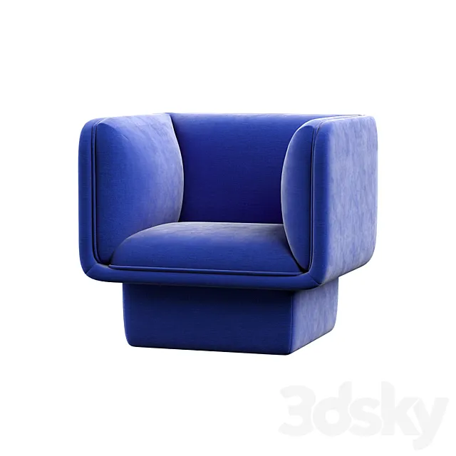 Block armchair 3DModel