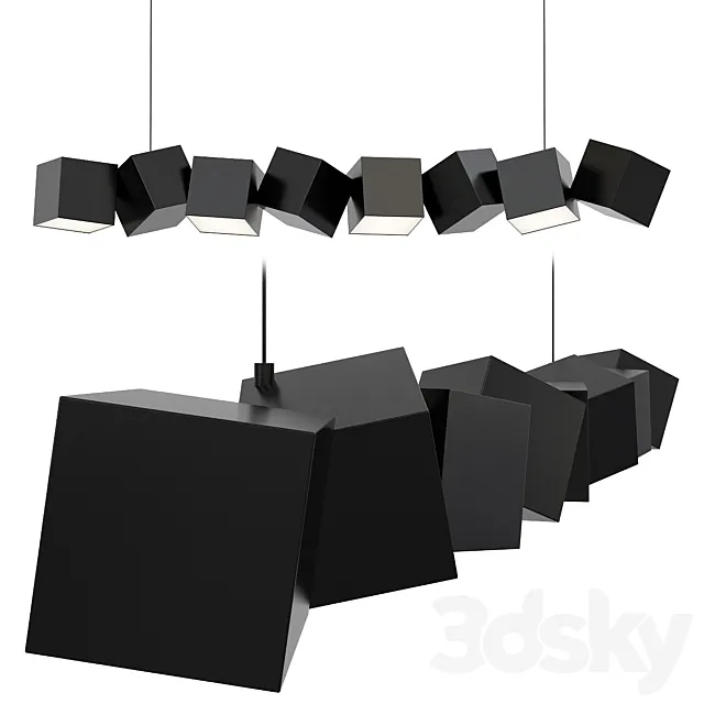 Blockchain Black 3D Model Blockchain Black 3D Model