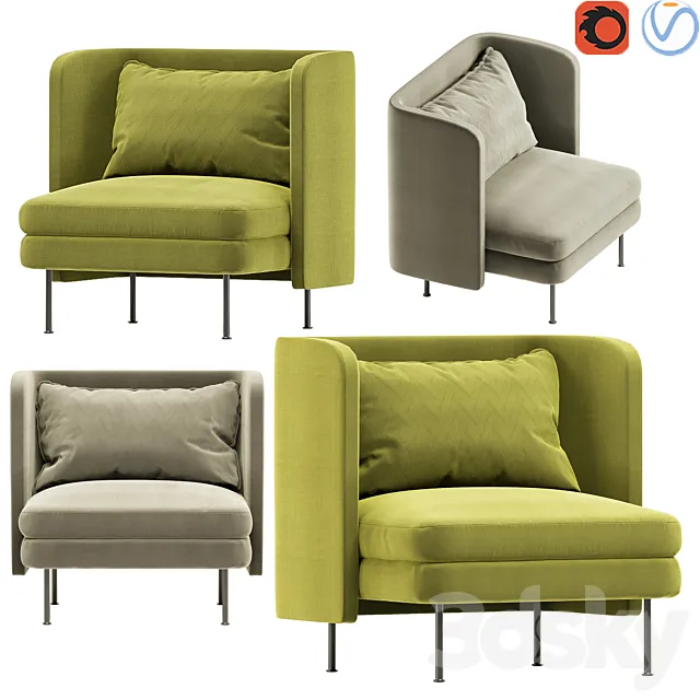 Bloke_Lounge_Chair 3DModel Bloke_Lounge_Chair 3DModel