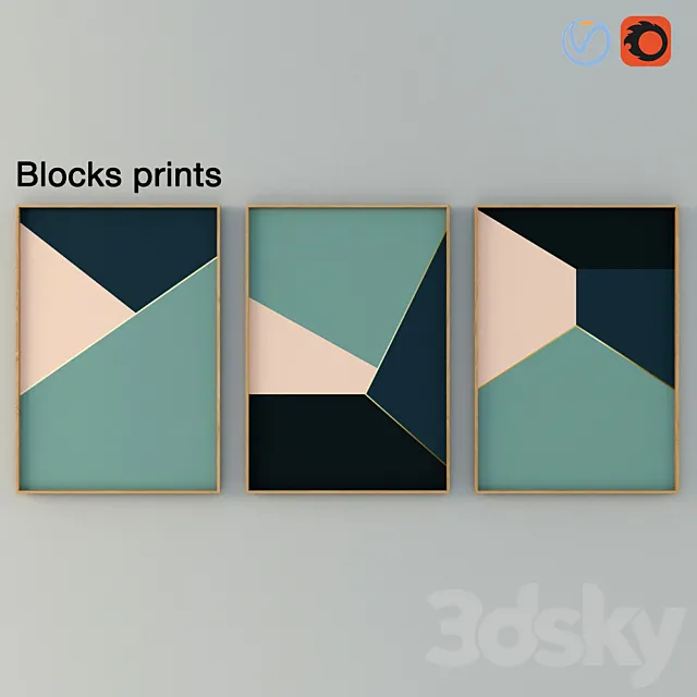 Bloks Prints 3D Model Bloks Prints 3D Model