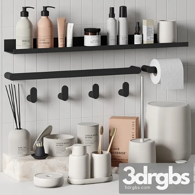 Blomus Bathroom Accessories 3D Model Download