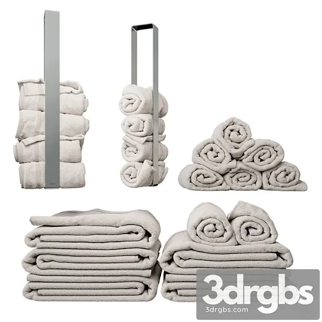 Blomus towel set with holder Blomus towel set with holder