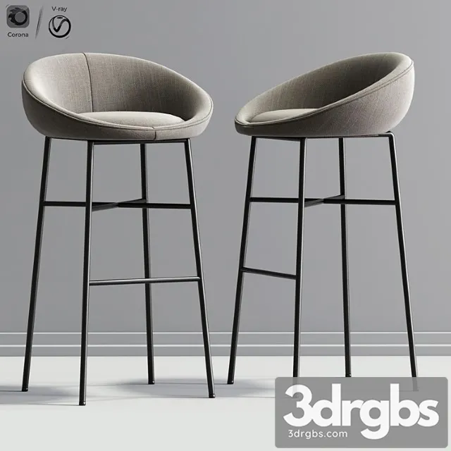 Bloom bar stool 2 3D Model Download
