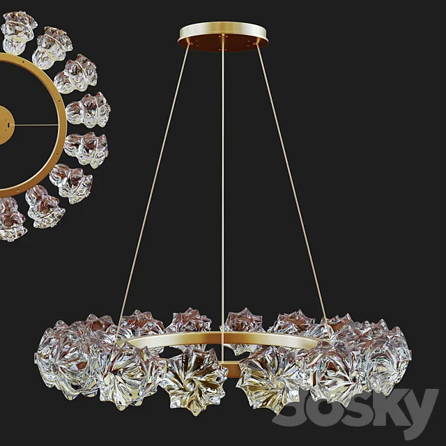 Blossom ring chandelier 3DModel