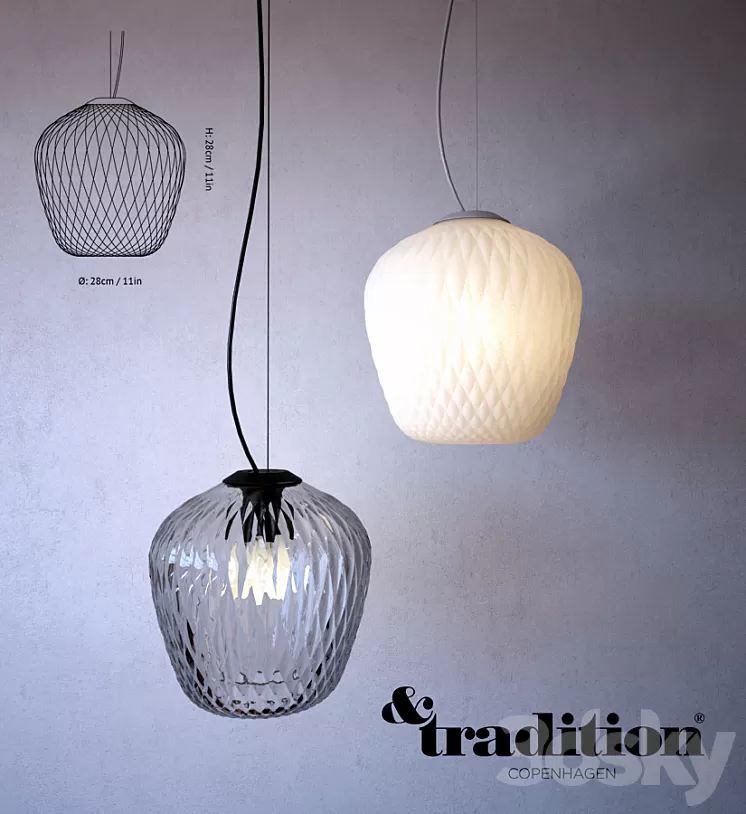 Blown Pendant SW3 \/ & Tradition 3D Model