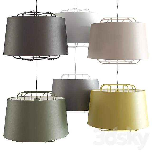 Blu Dot _ Perimeter Large Pendant Light 3D Model