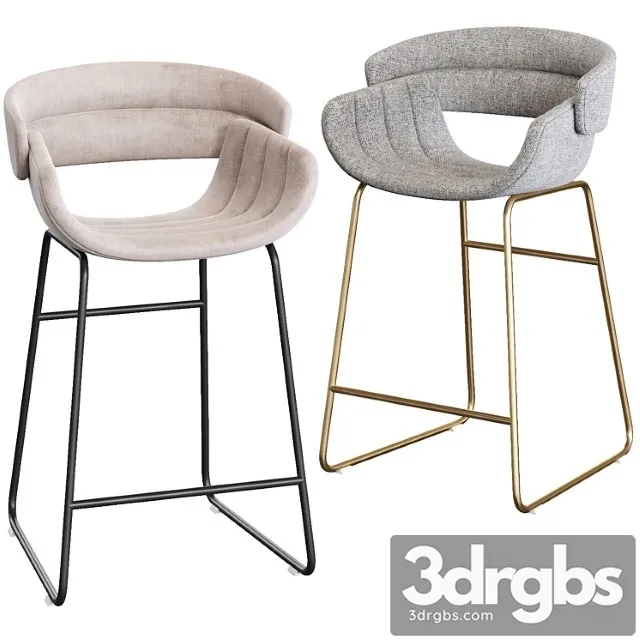 Blu Dot Racer Counter Stool 3D Model Download