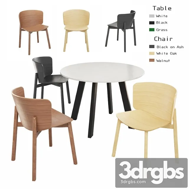 Bludot dining set 1 2 3D Model Download Bludot dining set 1 2 3D Model Download