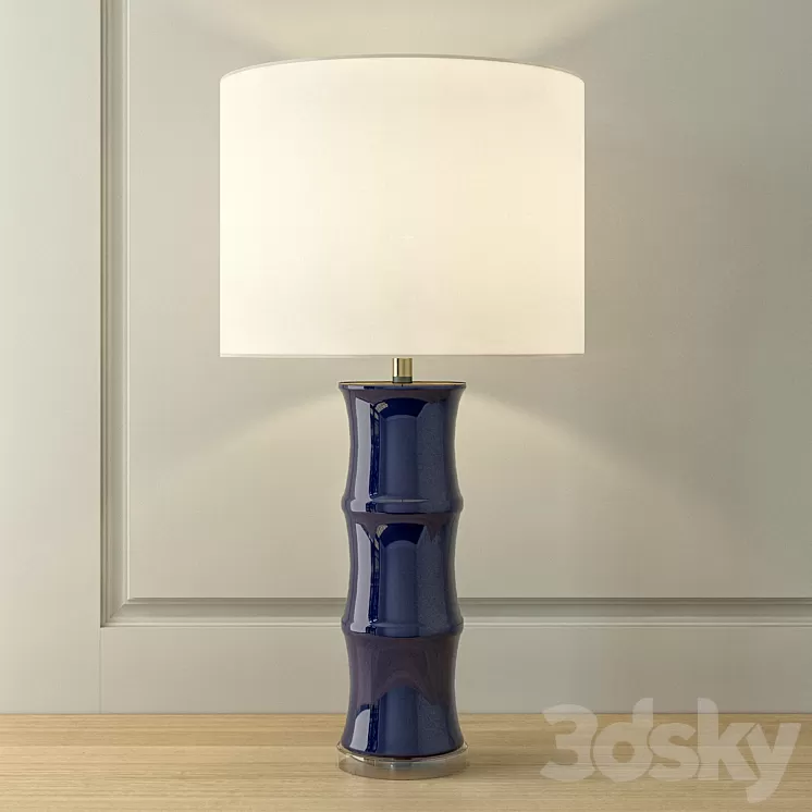 Blue ceramic lamp 3D Model Blue ceramic lamp 3D Model