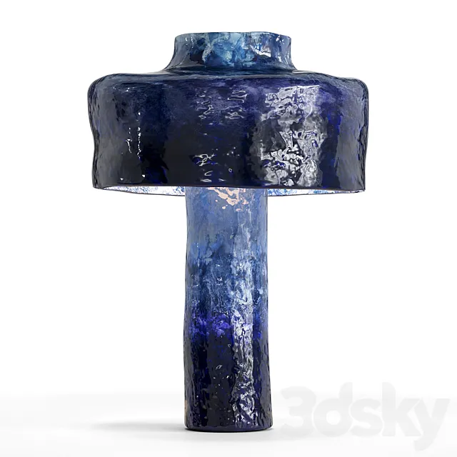 blue ceramic table lamp 3D Model blue ceramic table lamp 3D Model
