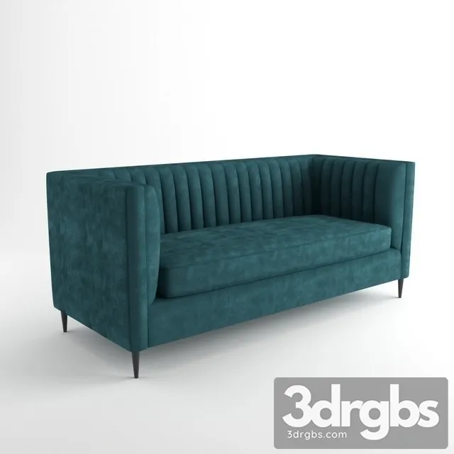 Blue Chesterfiled Sofa 3D Model Download Blue Chesterfiled Sofa 3D Model Download