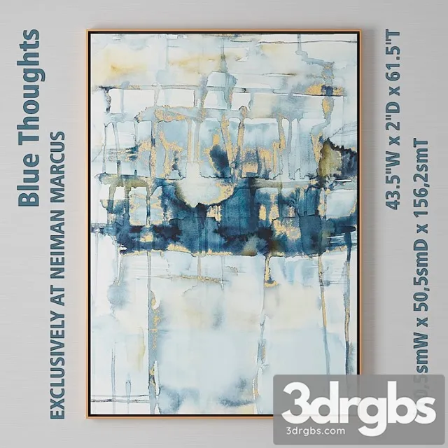 Blue thoughts 3D Model Download Blue thoughts 3D Model Download