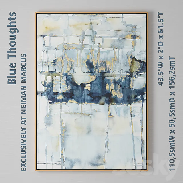 Blue Thoughts 3D Model Blue Thoughts 3D Model