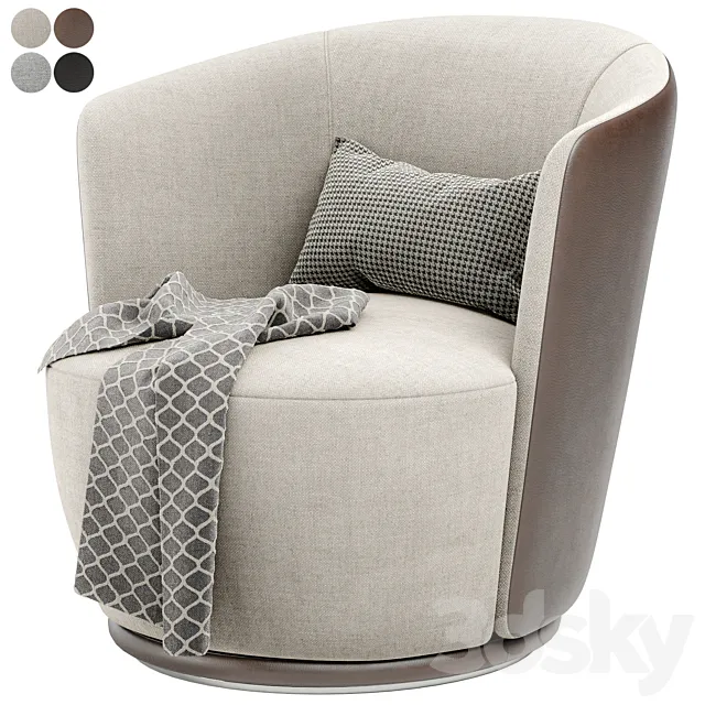 BLUES armchair by Turri design 3DModel