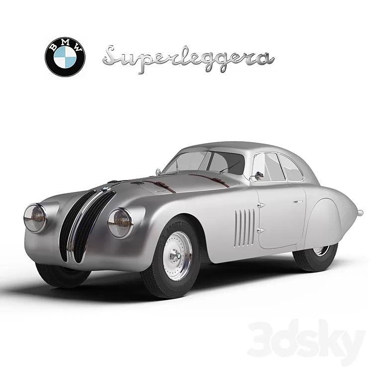 BMW 328 Mille Miglia Touring Coupe 3D Model