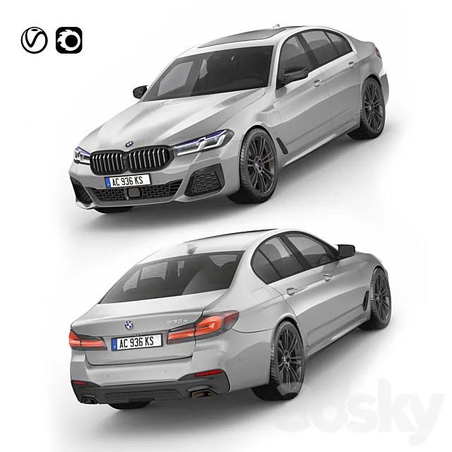 BMW 5-Series G30 M 2021 3DModel