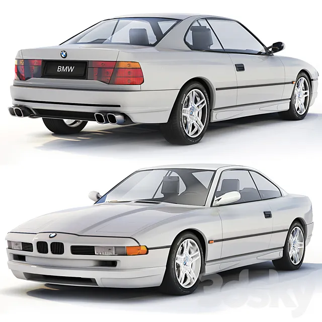 BMW E31 850 CSI 1995 3D Model