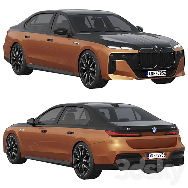 BMW i7 M70 3D Model