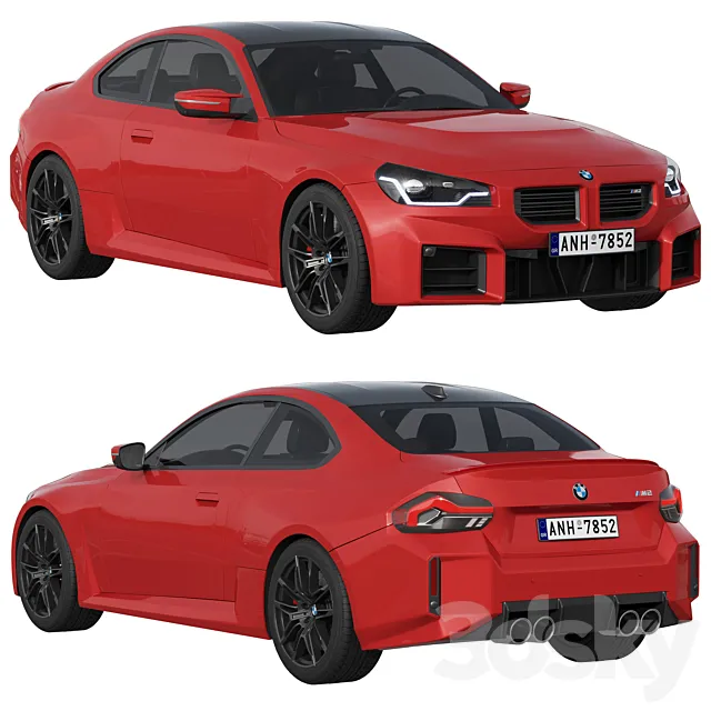 BMW M2 2022 3D Model