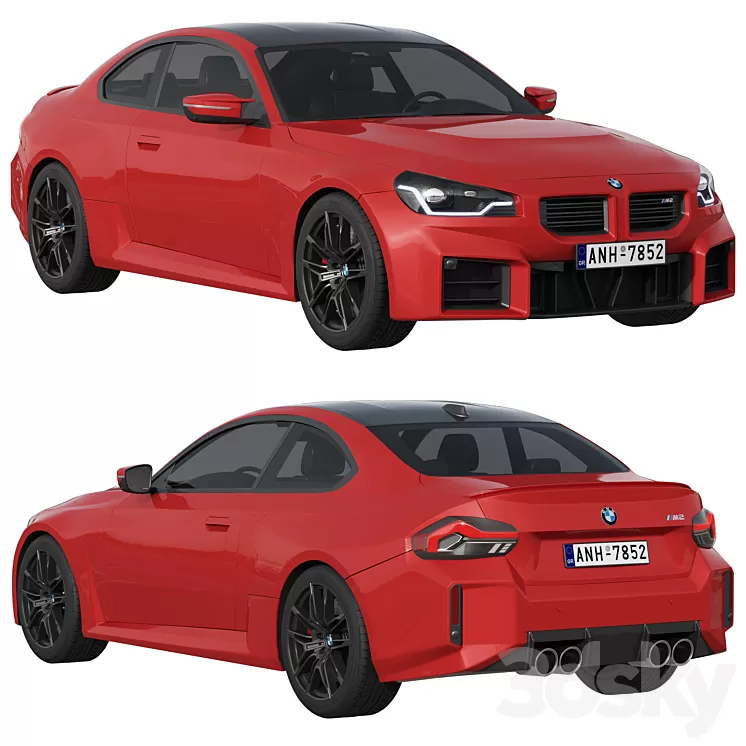 BMW M2 2022 3D Model Free Download