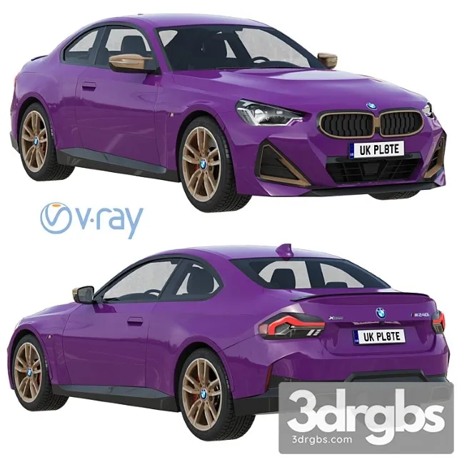 BMW M240i Coupe G42 2022 3D Model Download