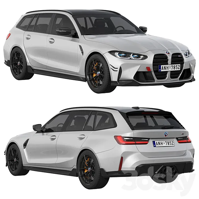 BMW M3 Touring M Performance Parts 2023 3D Model