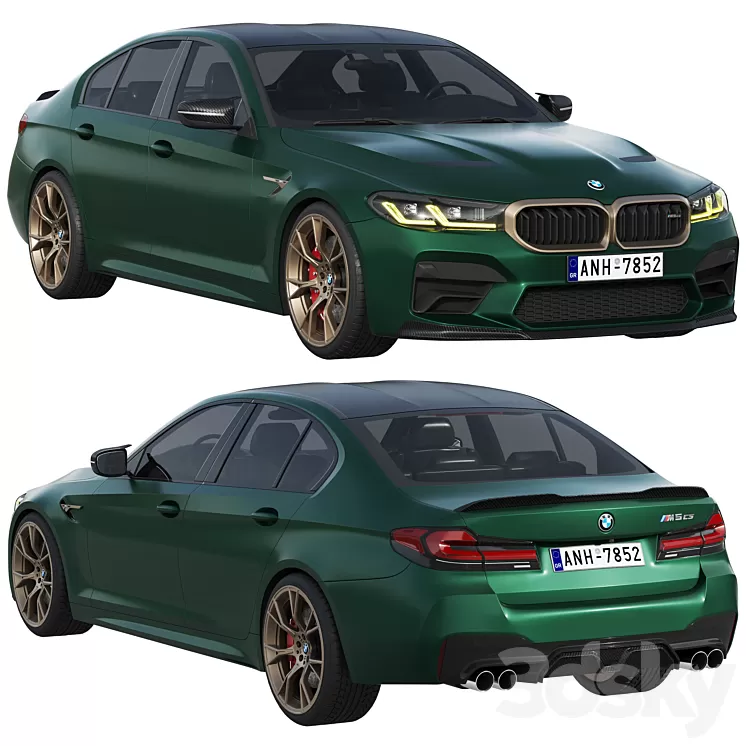 BMW M5 CS 2022 3D Model