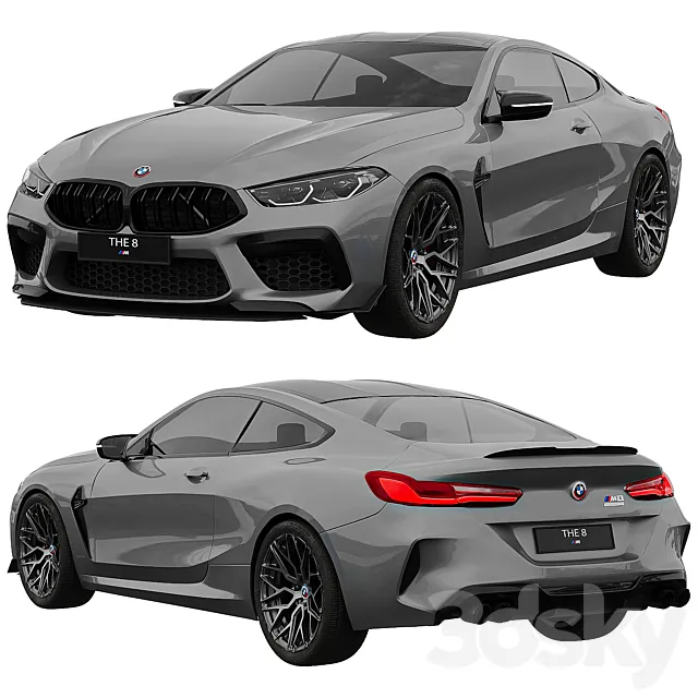 BMW M8 Competition 3D Model