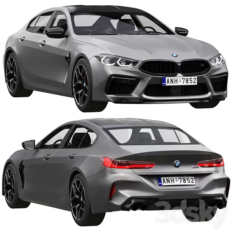 Bmw m8 gran coupe 3D Model