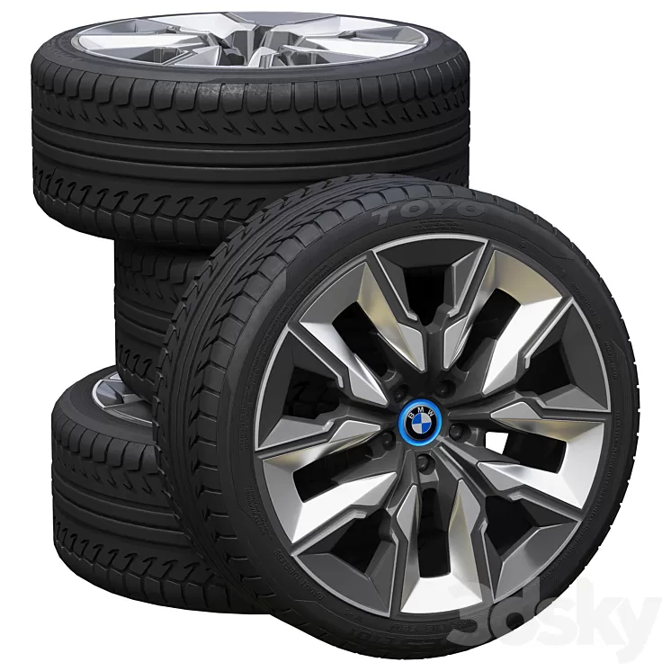 BMW wheels 3D Model Free Download