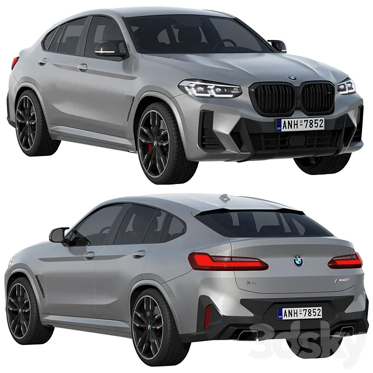 BMW X4 M40i 2022 3D Model Free Download