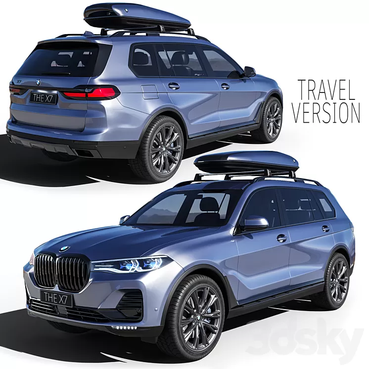 BMW X7 Travel 3D Model Free Download